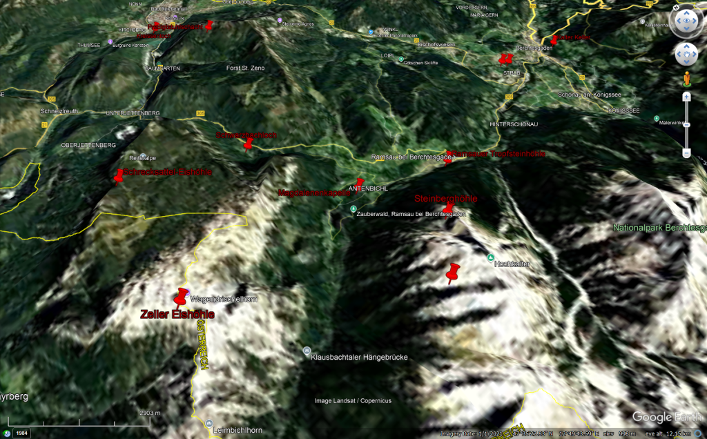 Tutorial how to find caves to explore in Europe using free tools